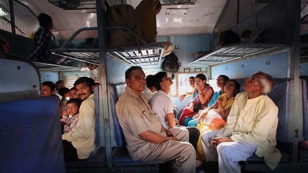 viajar en tren por la india